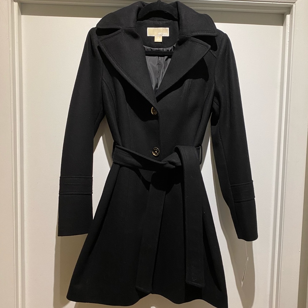 NWT Michael Kors Hooded Pea Coat